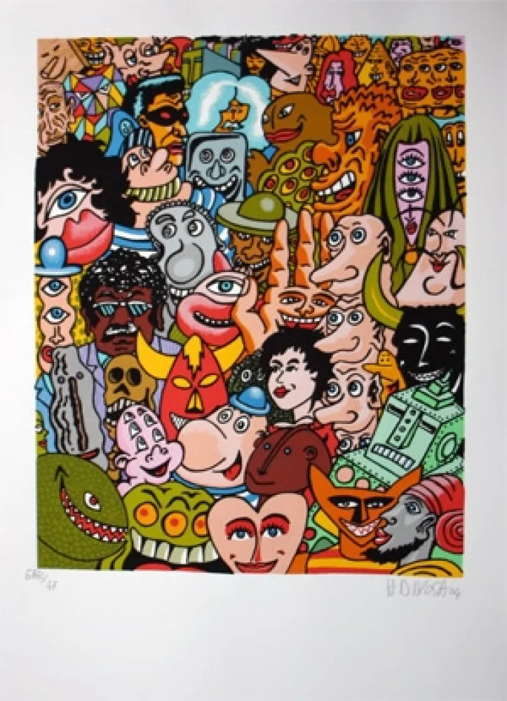 Siebdruck Di Rosa - 100 ans de l'Humanité