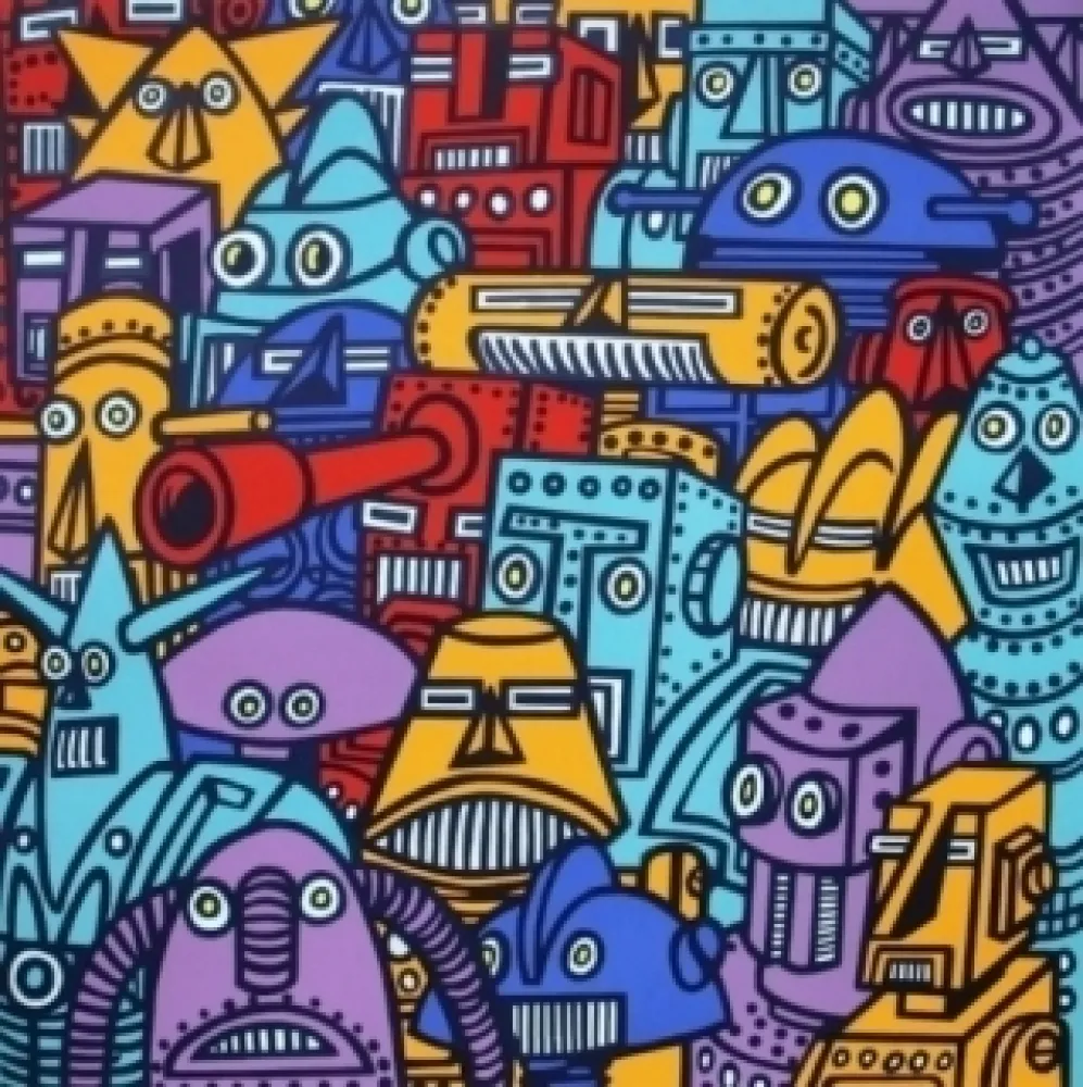 Siebdruck Di Rosa - ROBOTS