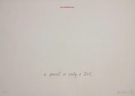 Siebdruck Dias - A pencil is a tool