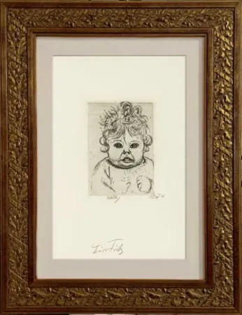 Kaltnadelradierung Dix - Nelly II.