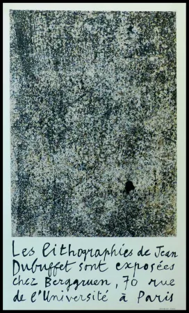 Plakat Dubuffet - GALERIE BERGGRUEN 