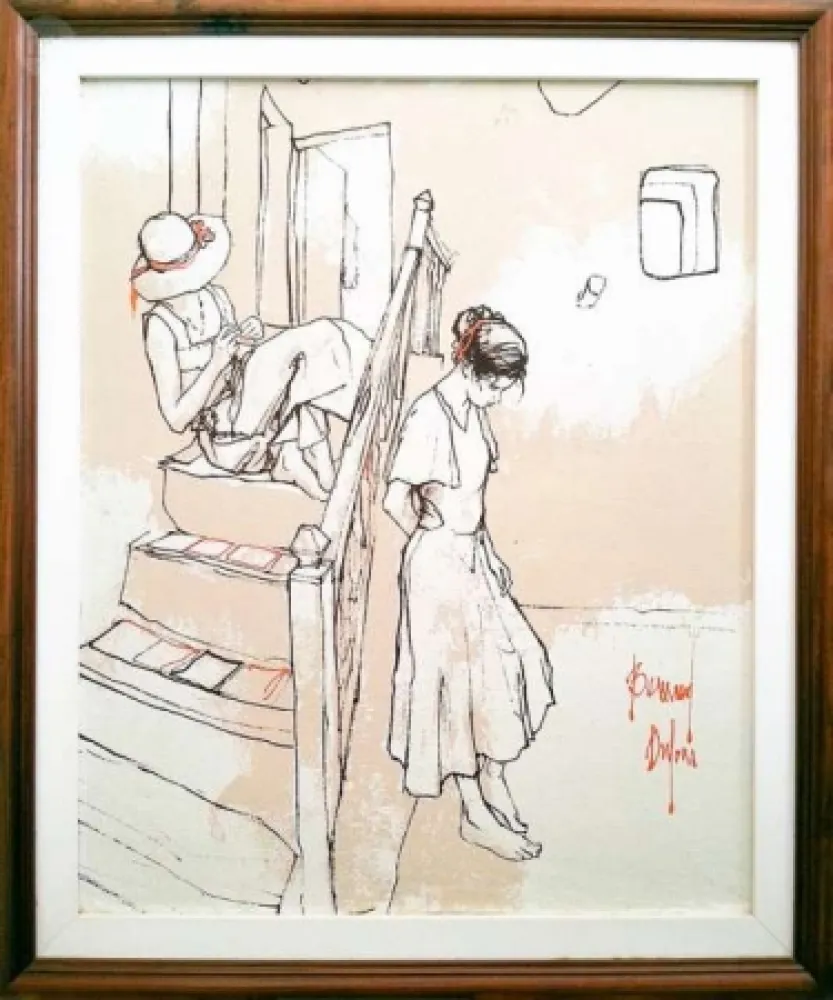 Keine Technische Dufour  - Les filles sur les escaliers