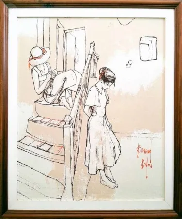 Keine Technische Dufour  - Les filles sur les escaliers