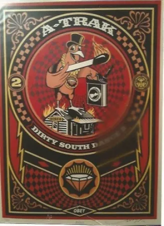 Siebdruck Fairey - A-Trak Dirty South Dance 2 (A-Trak)