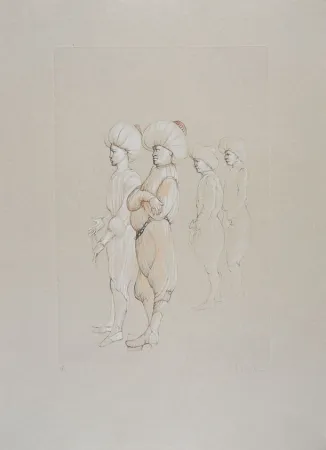 Radierung Fini - Conte de la 672 ème Nuit - VII