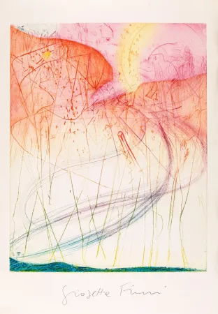 Radierung Und Aquatinta Fioroni - Americana