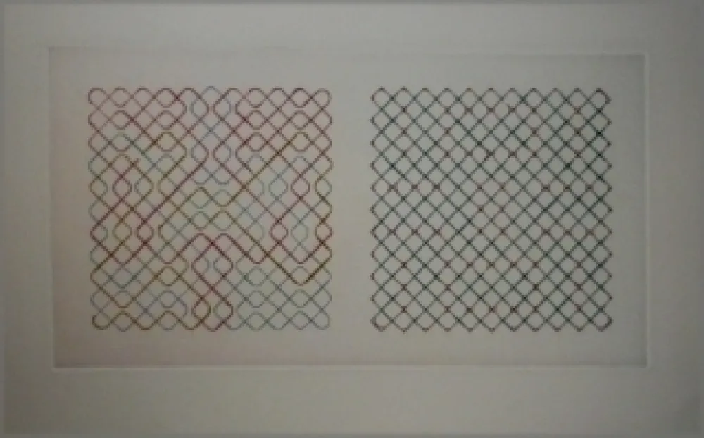 Kaltnadelradierung Frize - Composition