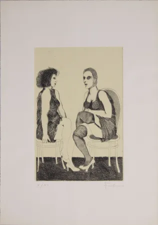 Radierung Frohner - S.T.