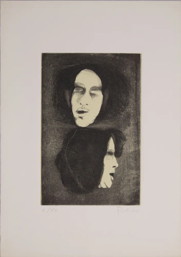 Radierung Frohner - S.T.