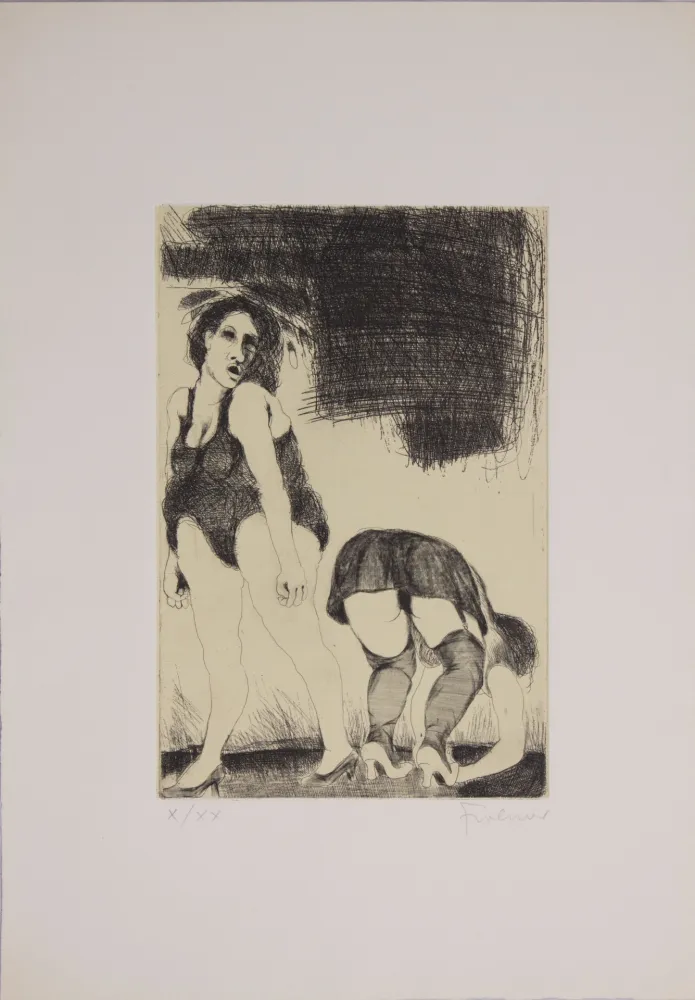 Radierung Frohner - S.T.