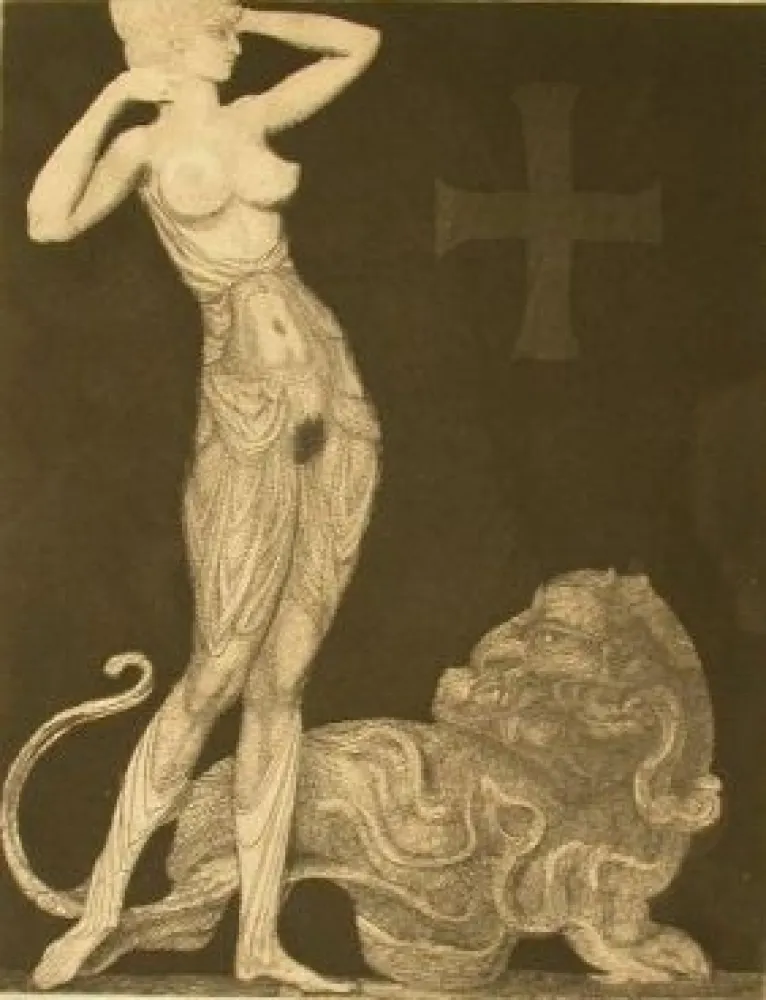 Radierung Fuchs - Genie und Tier 