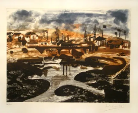 Radierung Gal - El Río