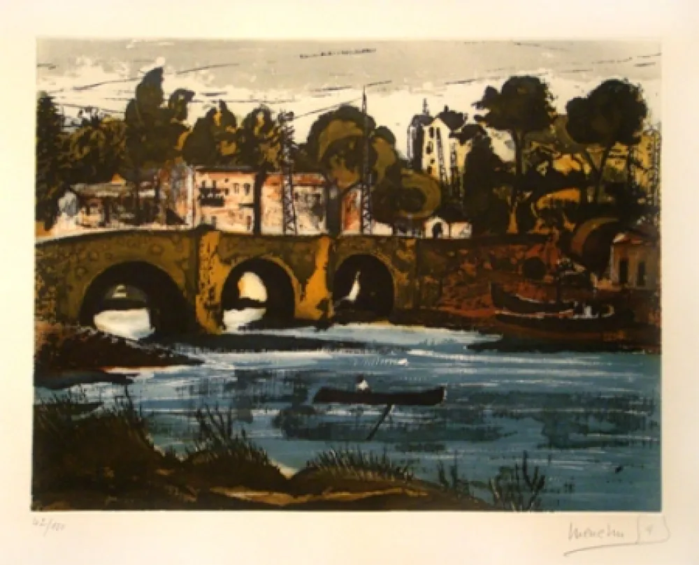 Radierung Gal - En el Río se Mira la Montaña