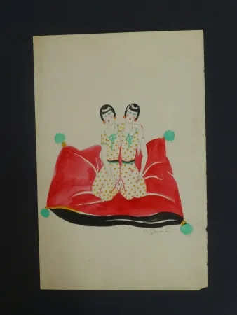 Keine Technische Gesmar - Les Dolly Sister sur un canapé