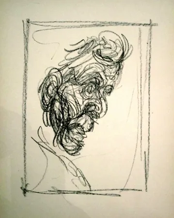Lithographie Giacometti - Portrait