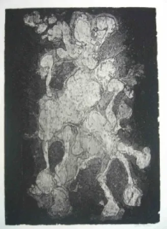 Radierung Gillet - Nymphe des rats