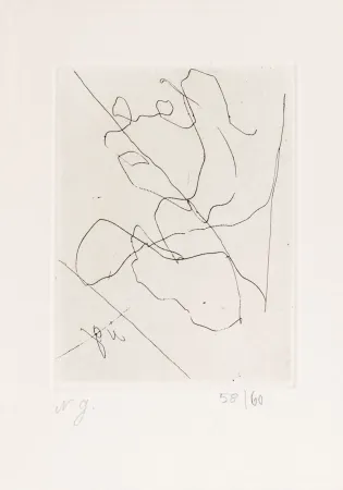 Radierung Goncharova - Senza titolo