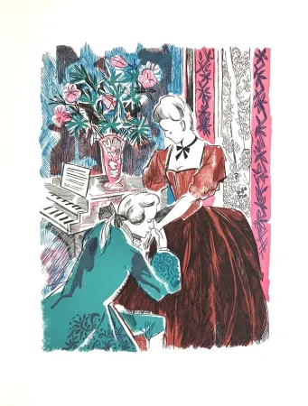 Holzschnitt Grau Sala - Théâtre de Marivaux