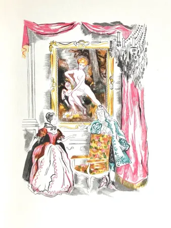 Holzschnitt Grau Sala - Théâtre de Marivaux