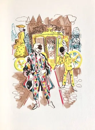 Holzschnitt Grau Sala - Théâtre de Marivaux