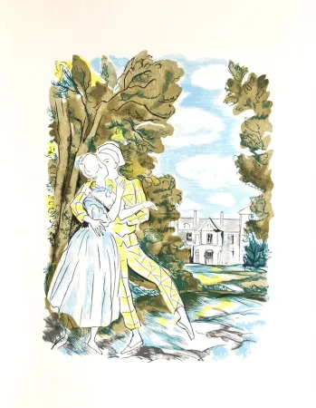 Holzschnitt Grau Sala - Théâtre de Marivaux