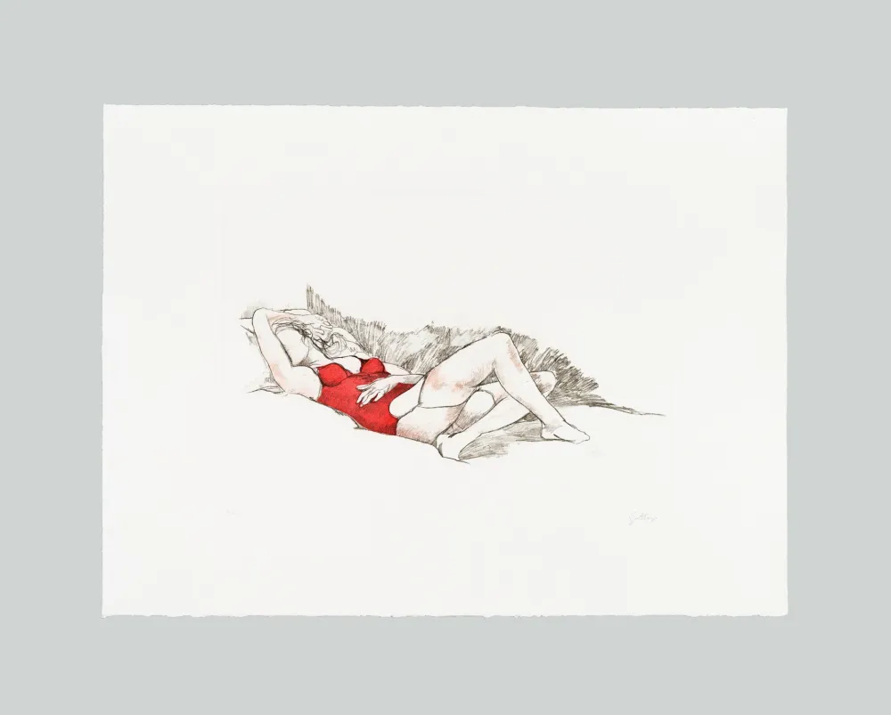 Radierung Und Aquatinta Guttuso - L'amante