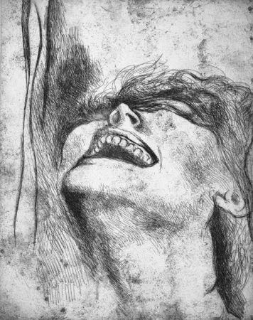 Radierung Guttuso - L'urlo