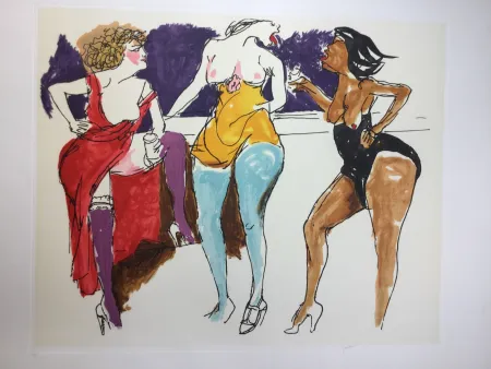 Radierung Und Aquatinta Guttuso - Untitled 