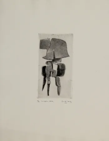 Radierung Und Aquatinta Hadzi - Sculpture Study