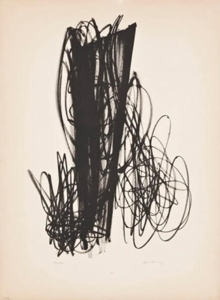 Lithographie Hartung - Untitled