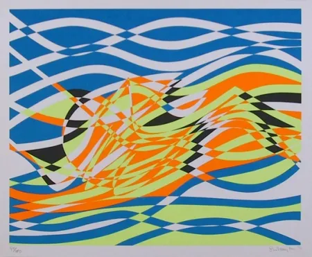 Siebdruck Hayter - #4 from the Aquarius Suite