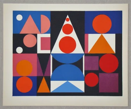 Siebdruck Herbin - Composition Fer Acier
