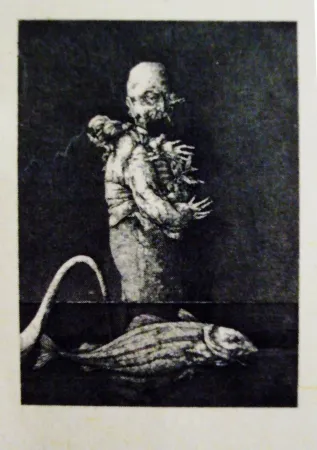 Radierung Und Aquatinta Hernandez - El sueno interrumpido