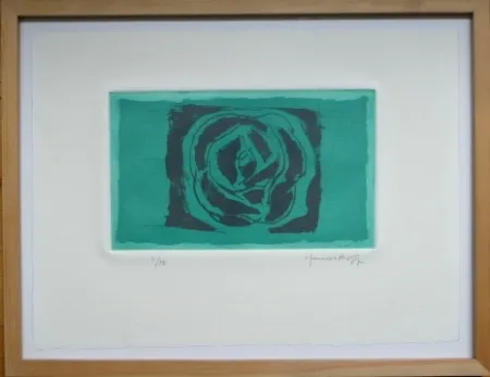 Aquatinta Hernandez Pijuan - Rosa Verda