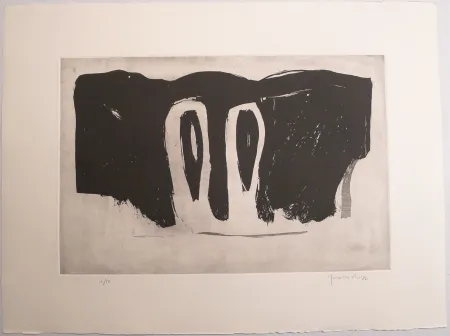 Aquatinta Hernandez Pijuan - Xipres en el Paissatge