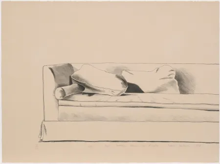 Lithographie Hockney - Sofa 8501 Hedges Place Los Angeles