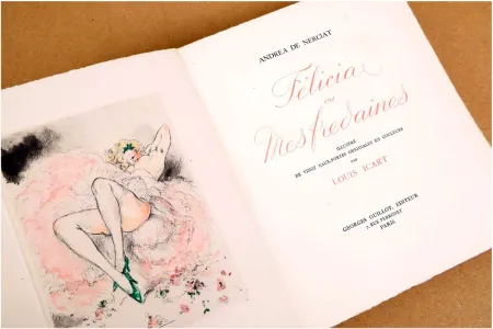 Illustriertes Buch Icart - Nerciat, Andréa de : FÉLICIA OU MES FREDAINES. 20 eaux-fortes  en couleurs par Louis Icart. ‎ 