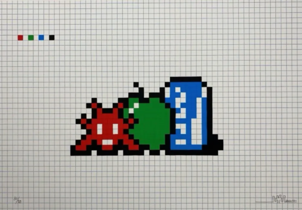 Keine Technische Invader - Still Life with Pocari Can
