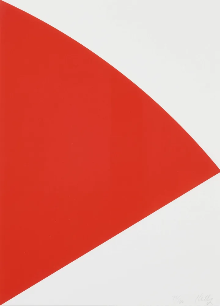 Lithographie Kelly - Red Curve (For Joel)