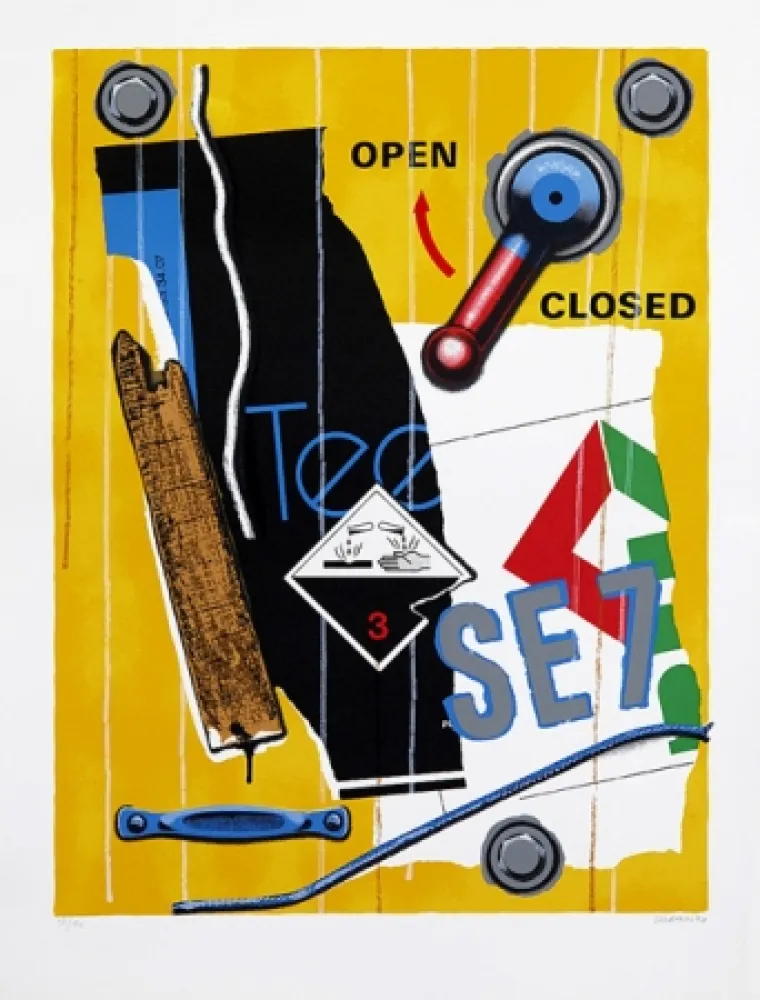 Siebdruck Klasen - Se 7 faune jaune