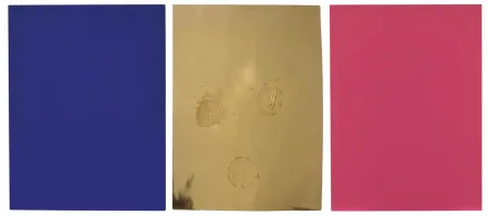 Siebdruck Klein - Monochrome und Feuer 