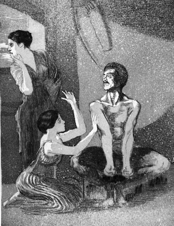 Radierung Und Aquatinta Klinger - La ragazza e il tiratore