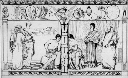 Radierung Und Aquatinta Klinger - Piramo e Tisbe I(foglio 2a)