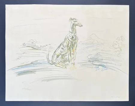 Lithographie Kokoschka - Oskar Kokoschka (1886-1980) - Coloured chalk lithograph on porous paper and vélin - 1952