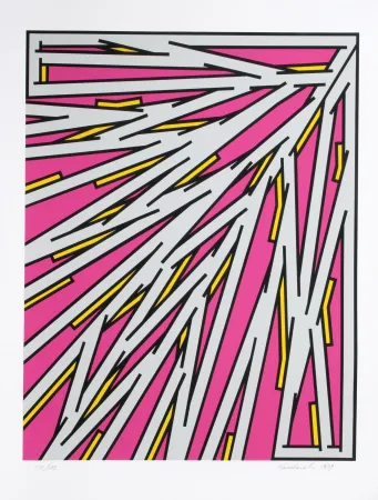 Siebdruck Krushenick - Small Pink