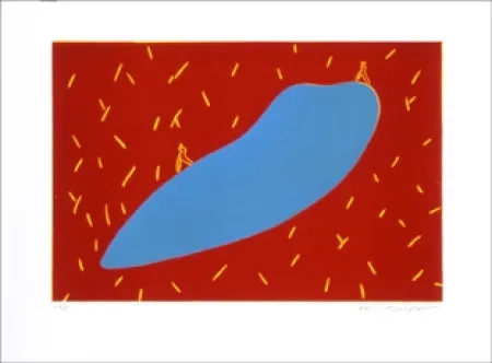 Linolschnitt Kuroda - Sans Titre 9303