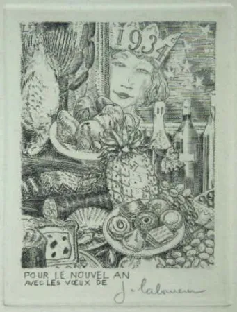 Radierung Laboureur - Cocagne.