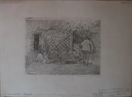 Radierung Laboureur - L'Arrosoir