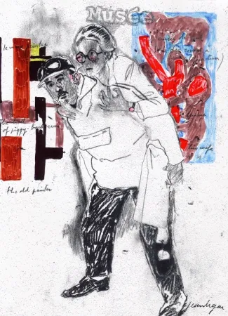 Siebdruck Le Gac - Autoportrait