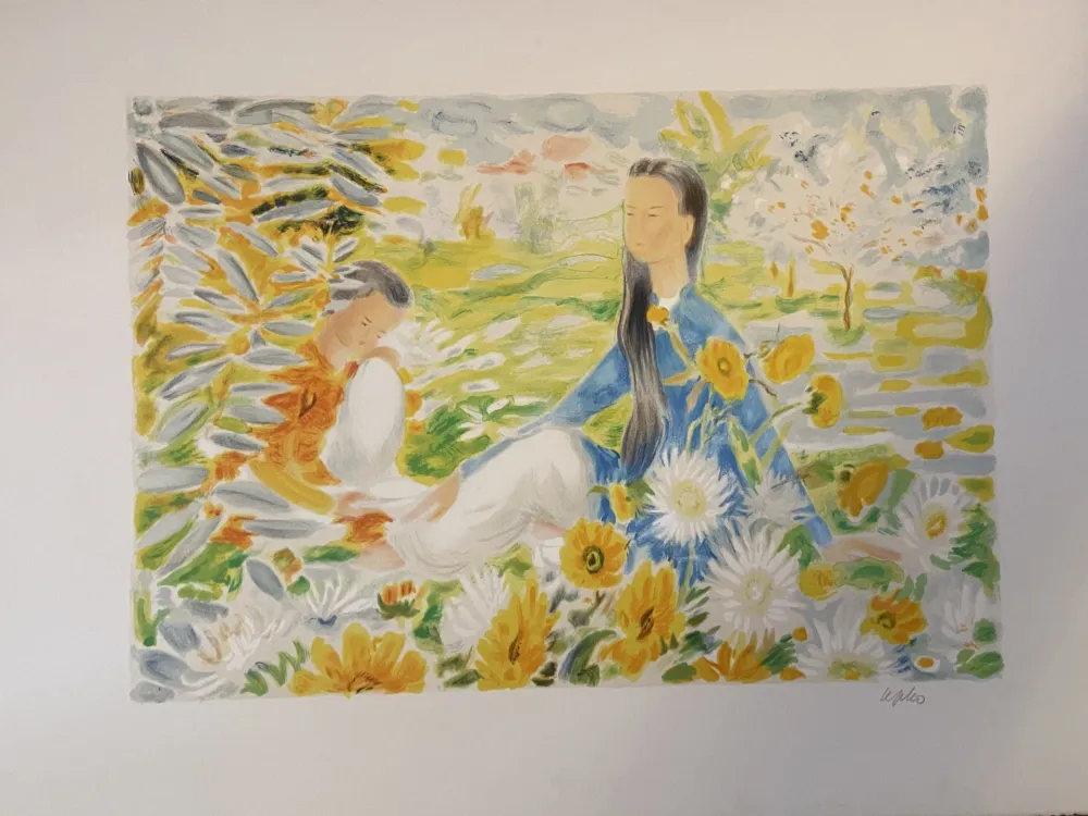 Keine Technische Lê Phô - JEUNES FILLES AU JARDIN
